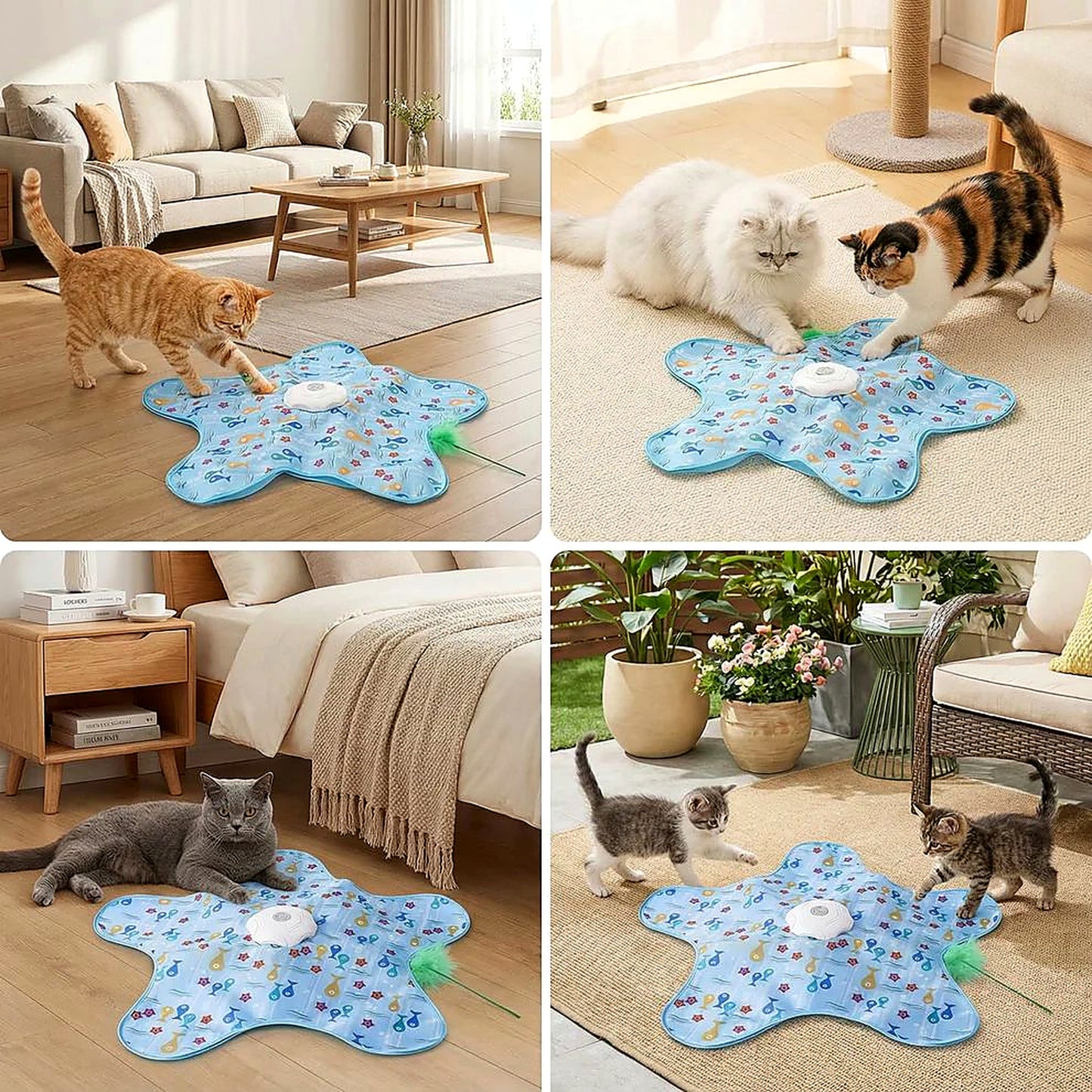 Margaret's WhiskerHunt™ Interactive Cat Play Mat