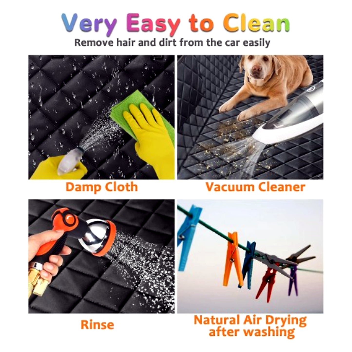 Margaret's PawGuard 4-in-1 Waterproof Dog Car Seat Cover