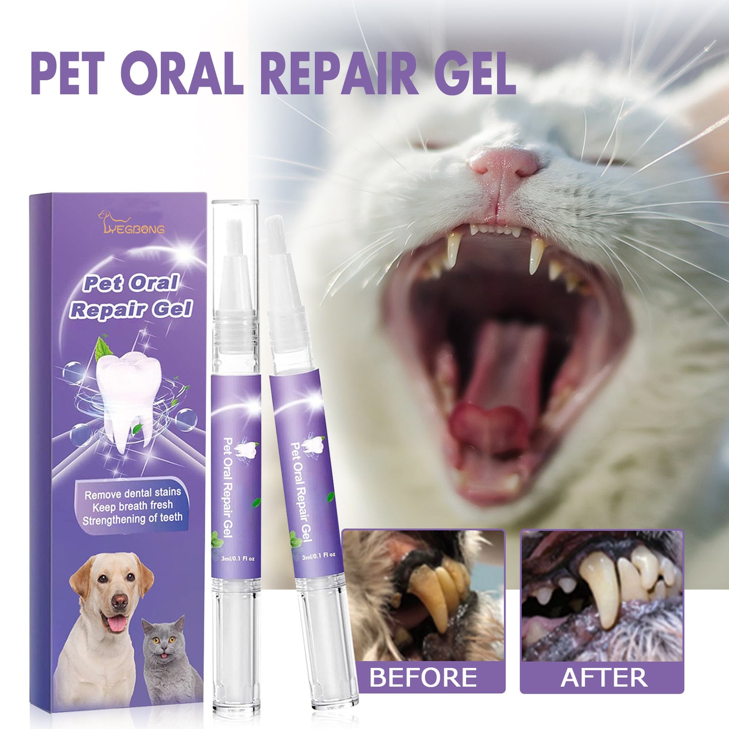 MuzzleGlow Pet Oral Repair Gel