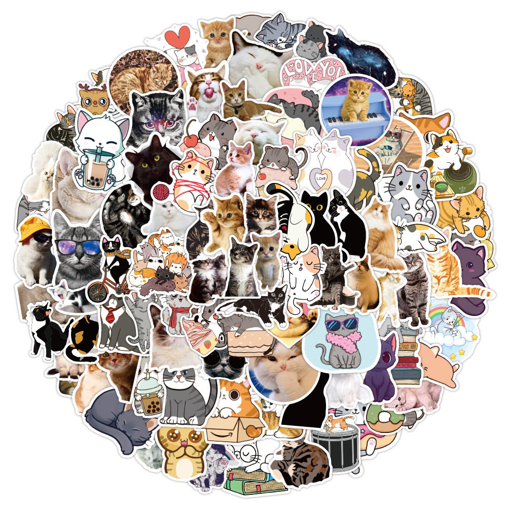 100 Cute kitty Stickers