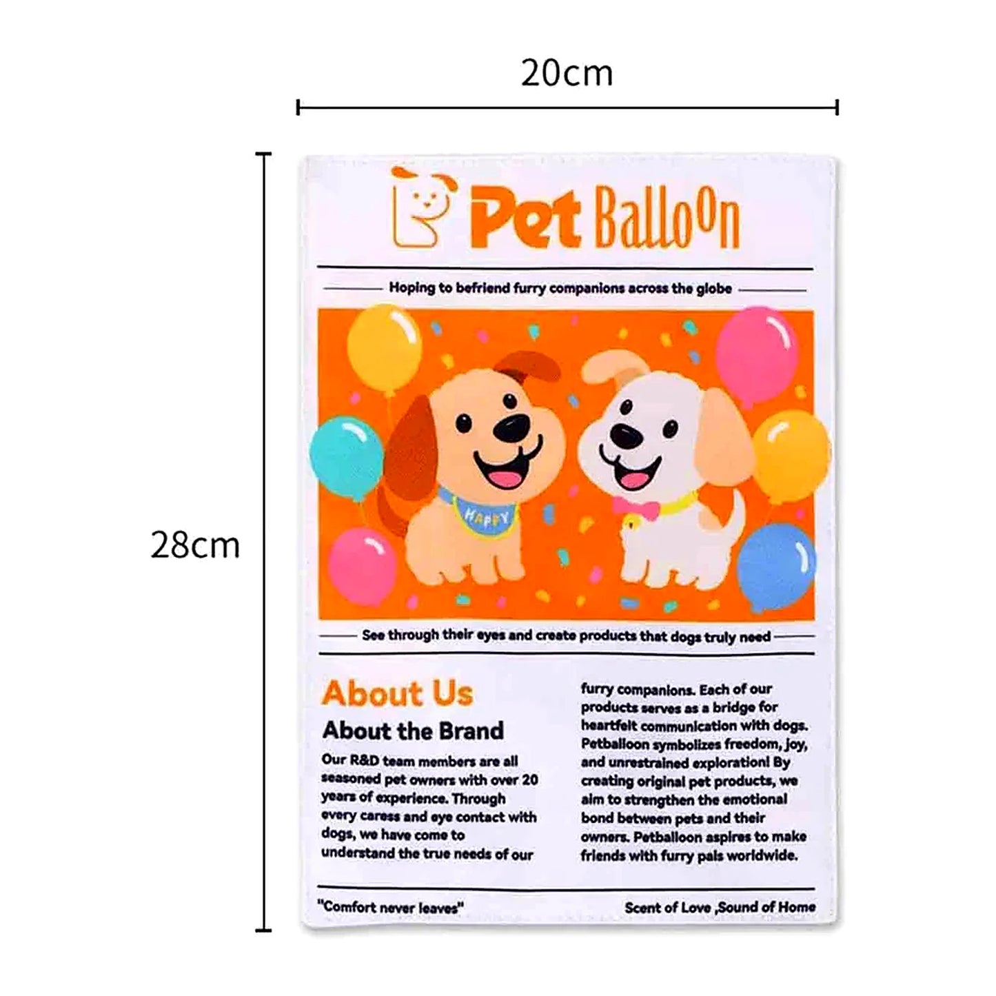 Margaret's Pawspaper Crinkle Dog Toy