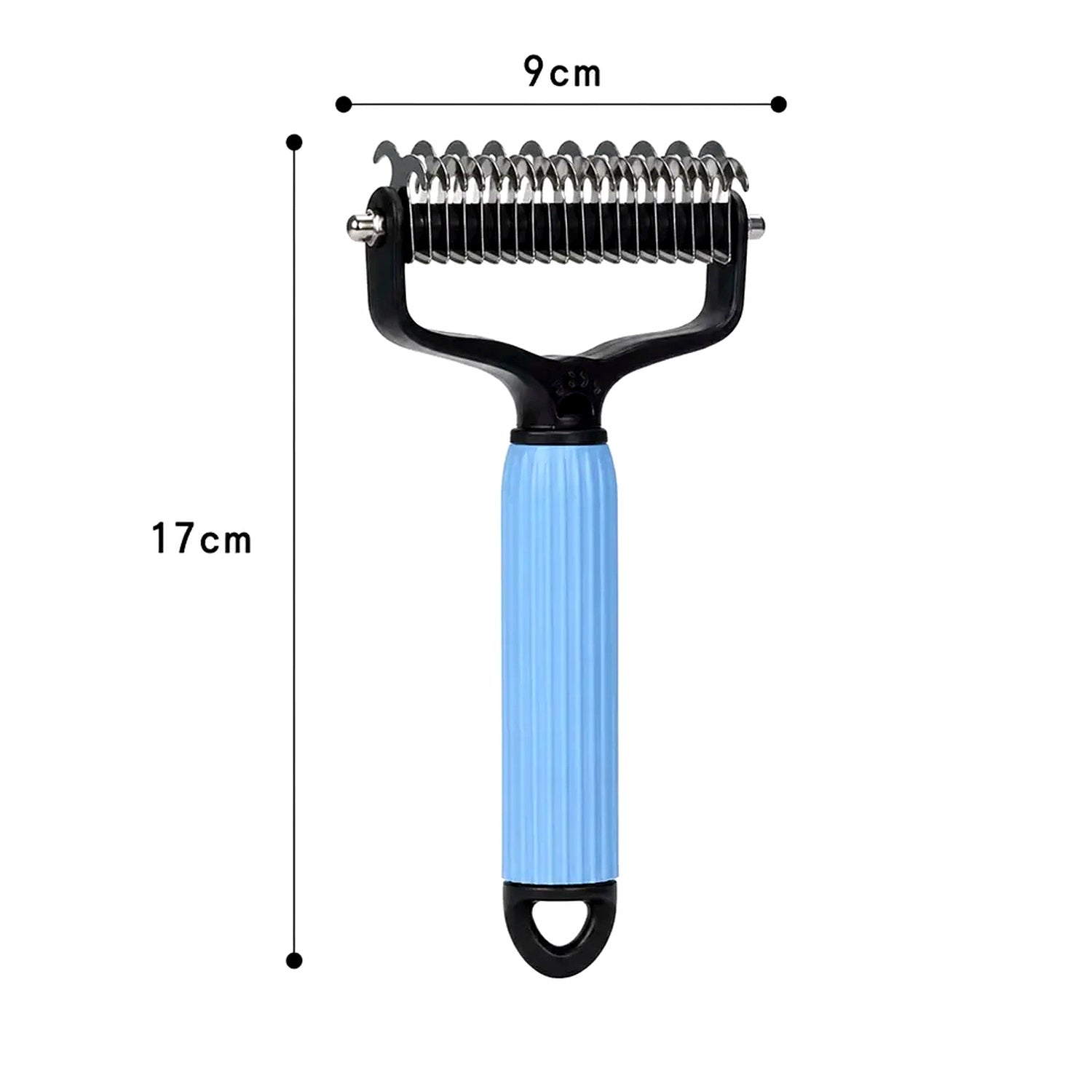 Pet comb dimensions 17 cm by 9 cm