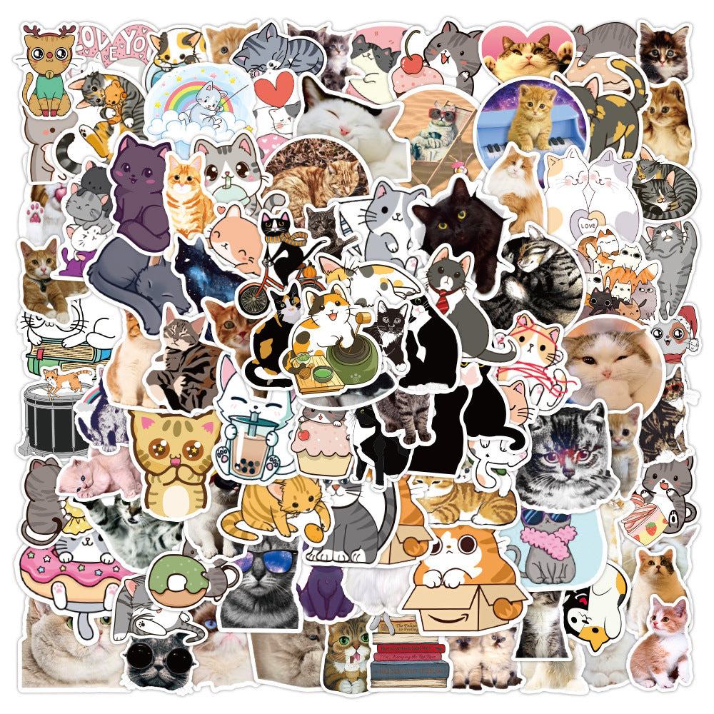 100 Cute kitty Stickers